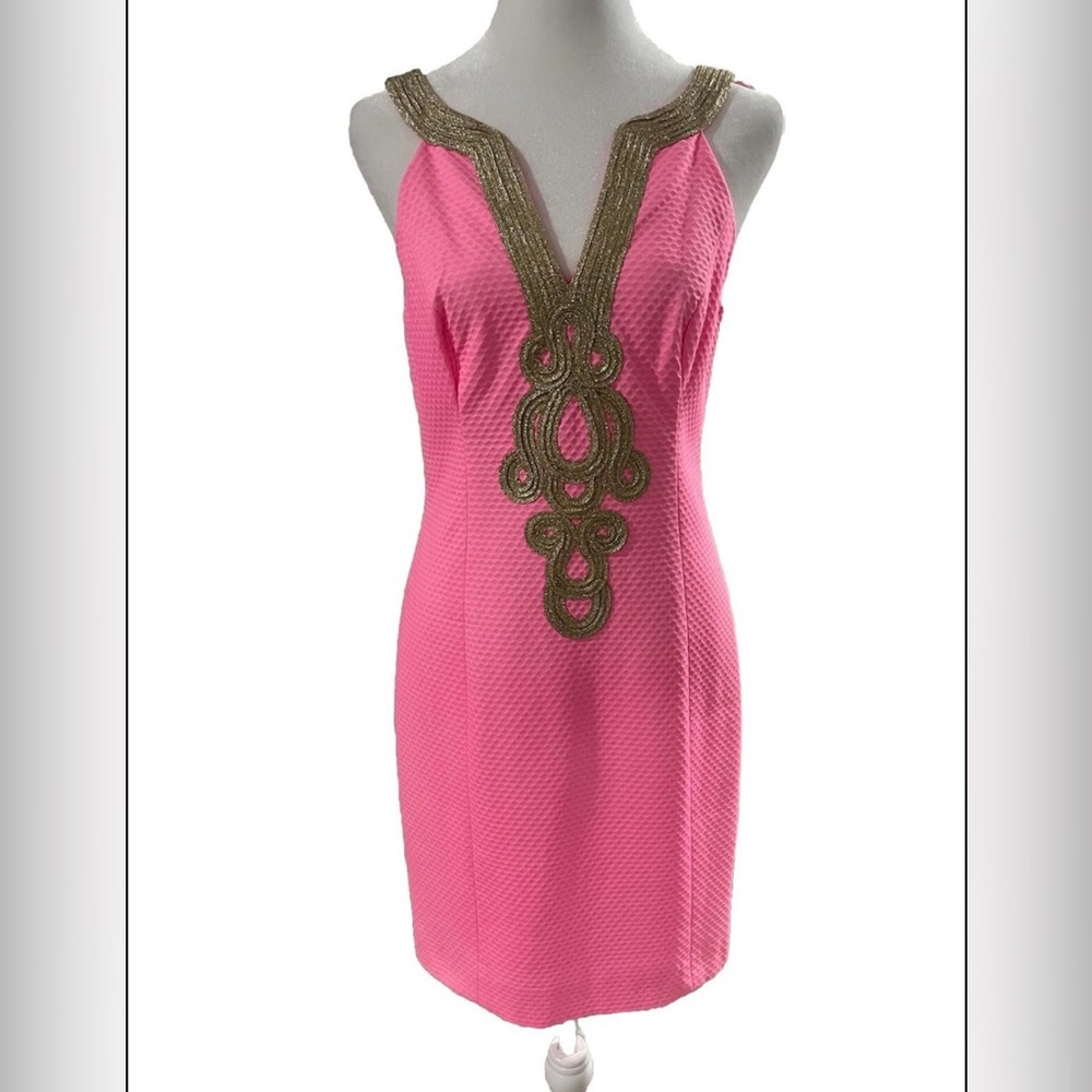 Lilly Pulitzer Valli Shift Dress Aura Pink Size 10 - Picture 4 of 5